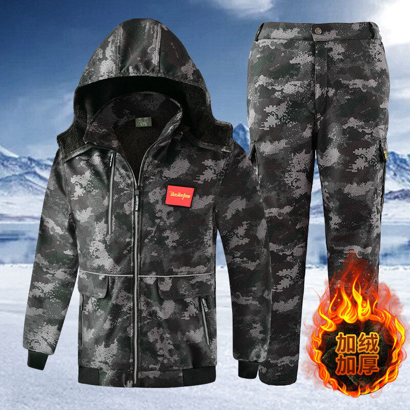 メンズ屋外作業服厚く暖かい防水防風作業服ジャケットとベルベット作業服 メンズ屋外作業服厚く暖かい防水防風作業服ジャケットとベルベット作業服