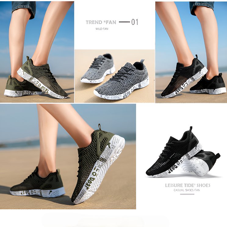 男性と女性の靴夏のアウトドアスポーツシューズ軽量メッシュアッパーカバー中空の通気性のある穴川を捕まえるスポーツシューズ夏の通気性軽量スポーツシューズ 男性と女性の靴夏のアウトドアスポーツシューズ軽量メッシュアッパーカバー中空の通気性のある穴川を捕まえるスポーツシューズ夏の通気性軽量スポーツシューズ