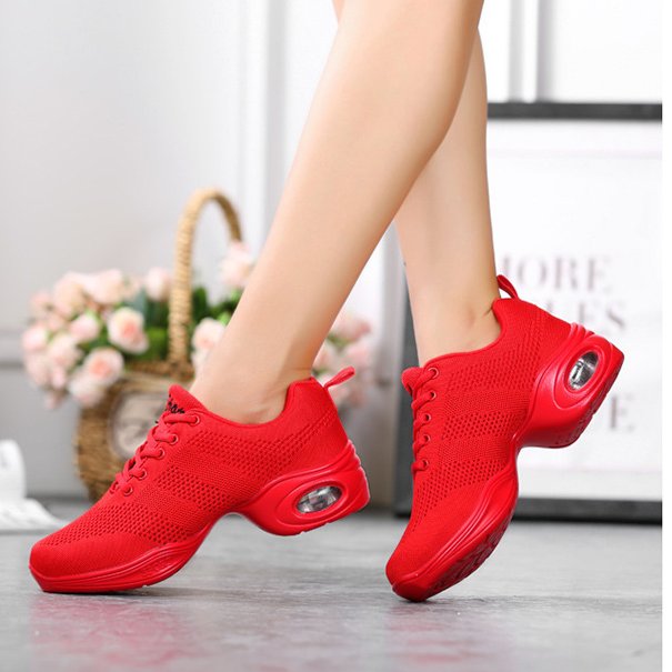 スクエアダンスシューズレディースソフト底セーラーシューズ大人ダンスシューズ中空シングルシューズジャズセーラーダンスシューズメッシュスニーカー