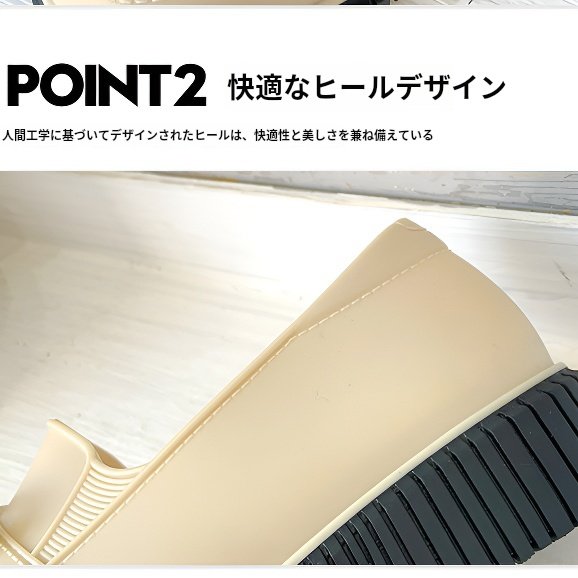 レディース防水滑り止めゼリーサンダルカジュアルレインブーツロートップシングルシューズプラスチックサンダル