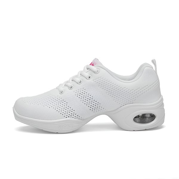 スクエアダンスシューズレディースソフト底セーラーシューズ大人ダンスシューズ中空シングルシューズジャズセーラーダンスシューズメッシュスニーカー