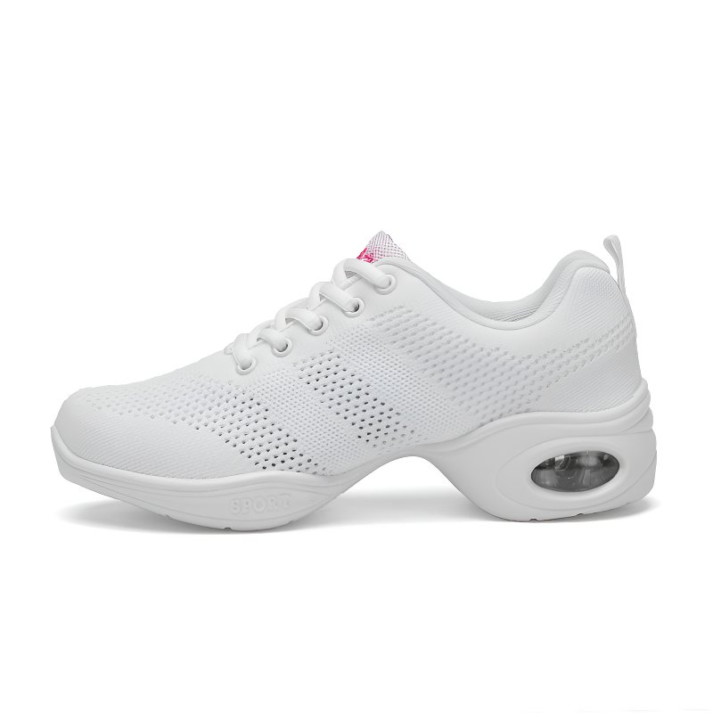 スクエアダンスシューズレディースソフト底セーラーシューズ大人ダンスシューズ中空シングルシューズジャズセーラーダンスシューズメッシュスニーカー