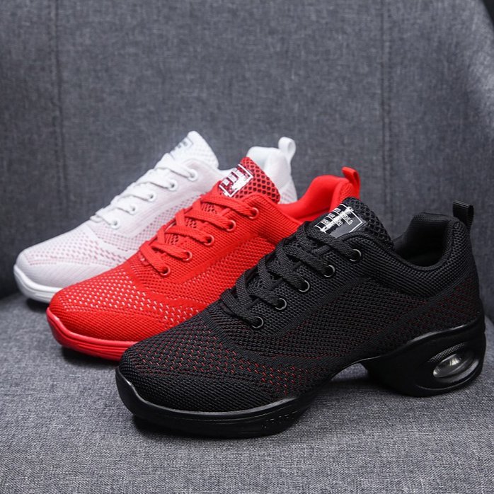 スクエアダンスシューズレディースソフト底セーラーシューズ大人ダンスシューズ中空シングルシューズジャズセーラーダンスシューズメッシュスニーカー