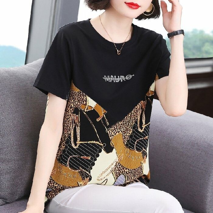 女性半袖カーディガン丸首修身カーディガン