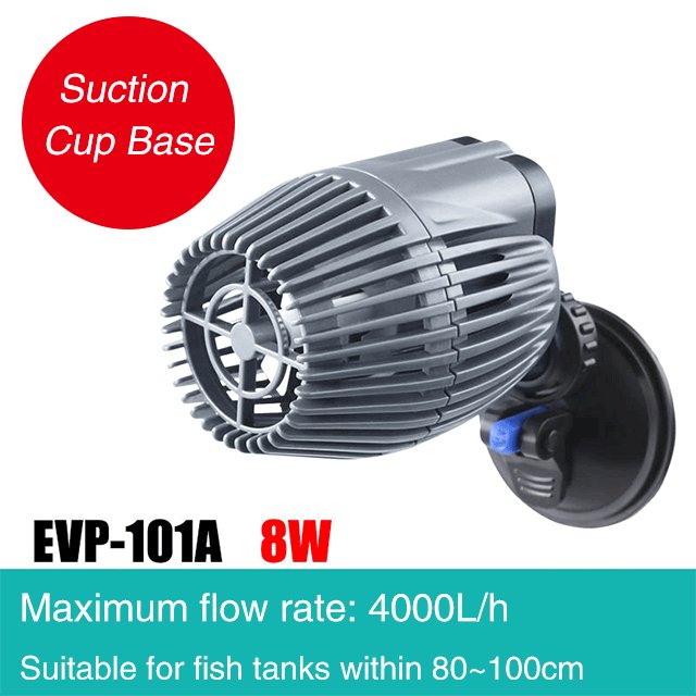 Aquarium Dual Head Pump Wave Silent Fish Feces Cleaner