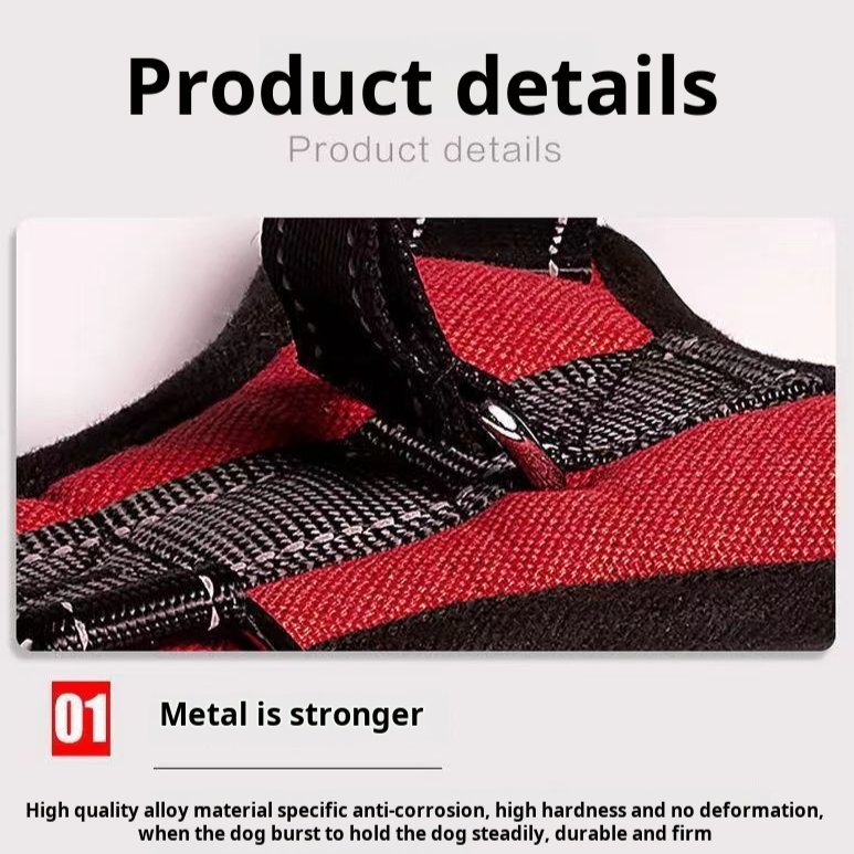 Medium and large vest style harness traction rope