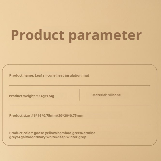 Silicone Table Mat in Morandi Color