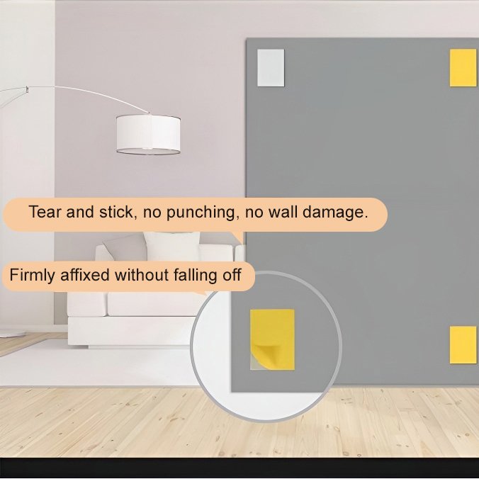 Selfadhesive acrylic wallmounted fulllength mirror