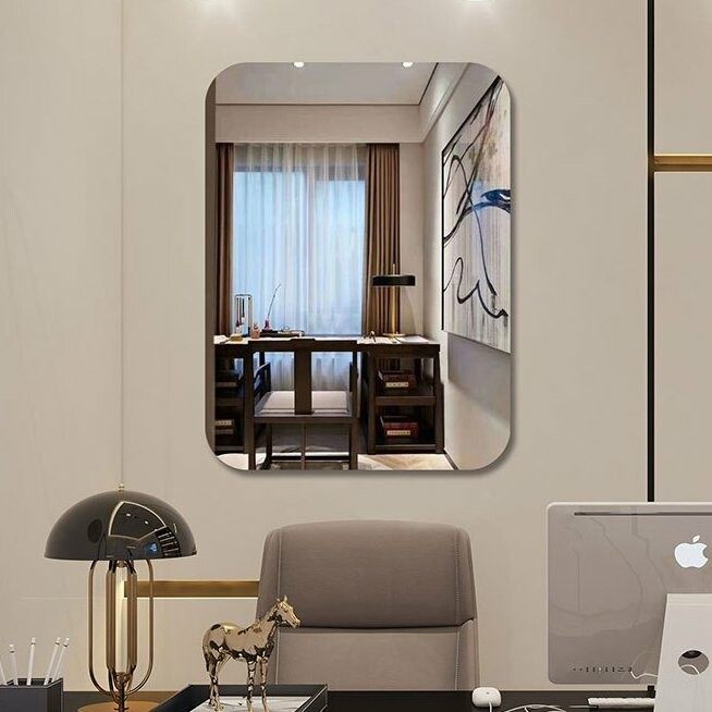 Selfadhesive acrylic wallmounted fulllength mirror