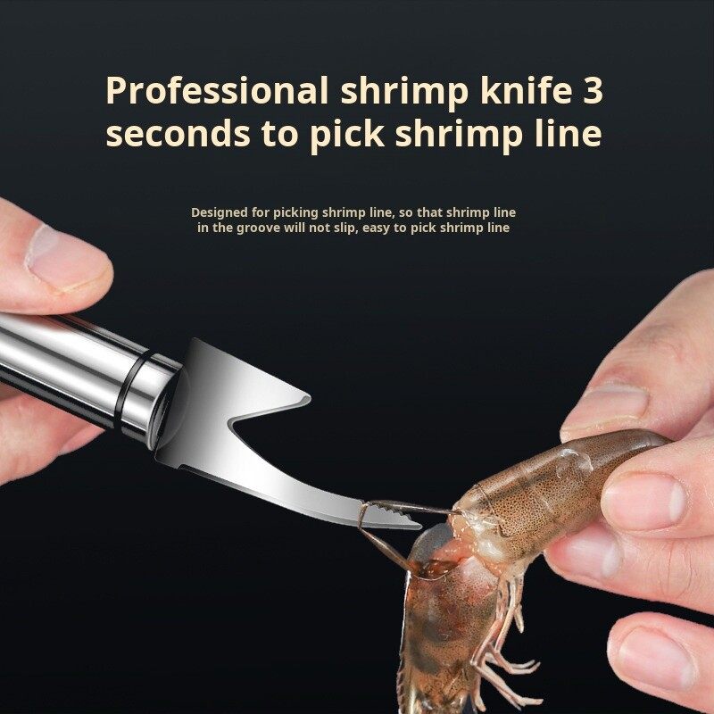 Essential shrimp removal knife