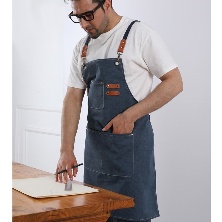 Cafe waterproof thickened canvas gardening apron apron work waterproof cafe canvas gardening apron