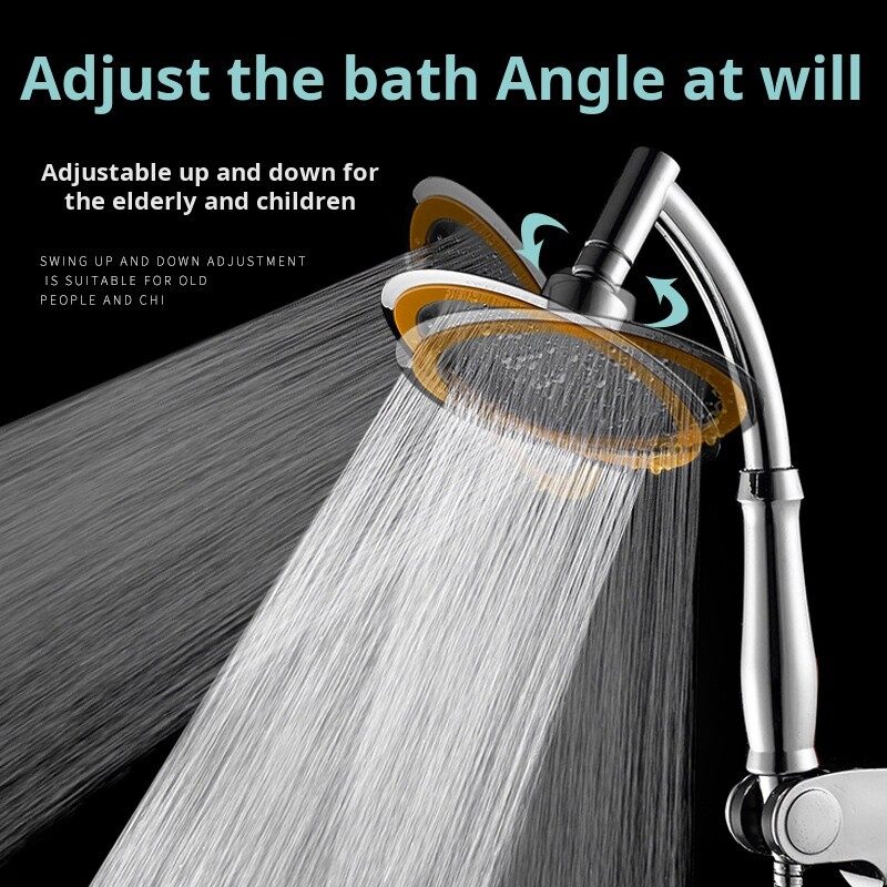 Shower head 6-inch super supercharged handheld overhead universal shower head shower set