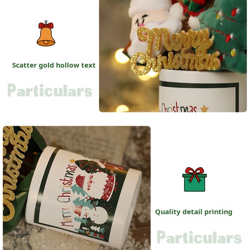 Fabric doll bear Santa Claus doll decoration cartoon snowman