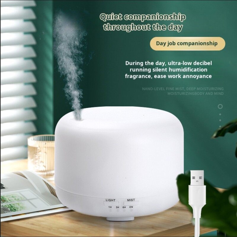 Home desktop humidifier ultrasonic mute air purifier humidifier aromatherapy machine set