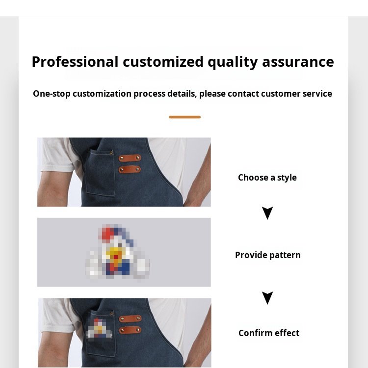 Cafe waterproof thickened canvas gardening apron apron work waterproof cafe canvas gardening apron