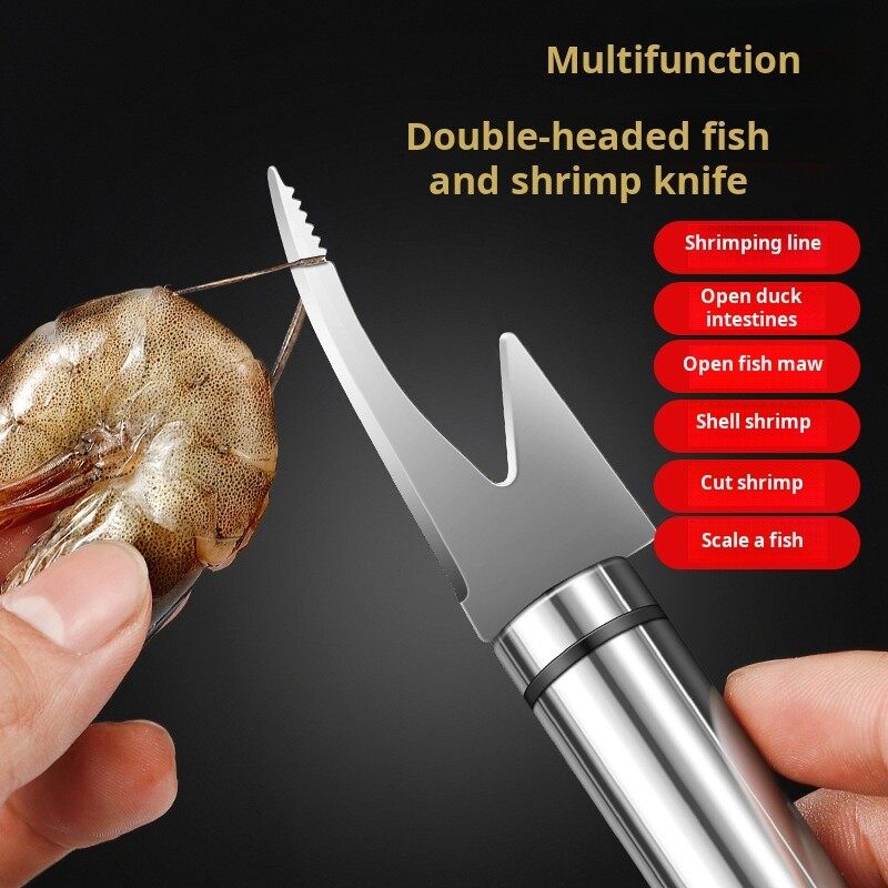 Essential shrimp removal knife